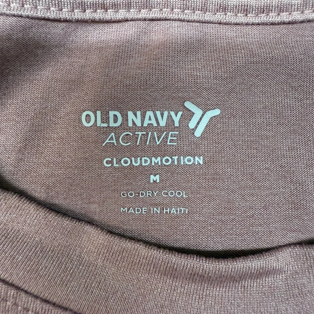 Old Navy Active T-Shirt Medium Mauve NY Boxing Wellness Club Go-Dry Cool Tee